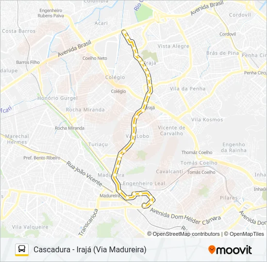 712 Bus Line Map