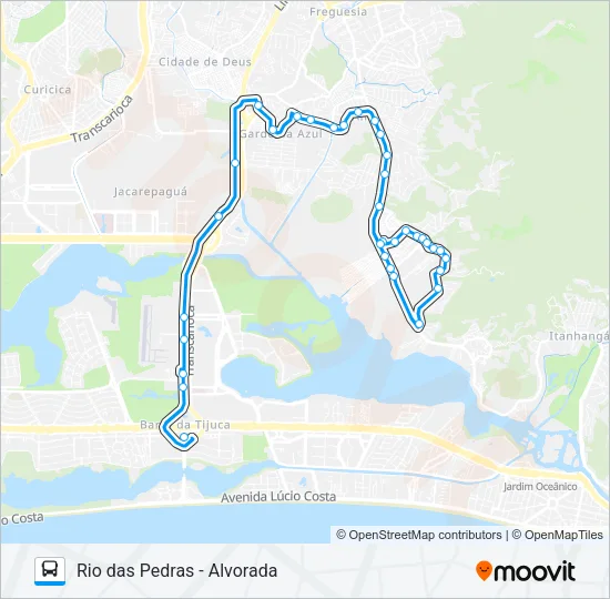 880 Bus Line Map