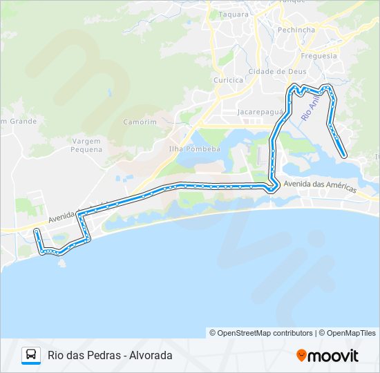 880 bus Line Map