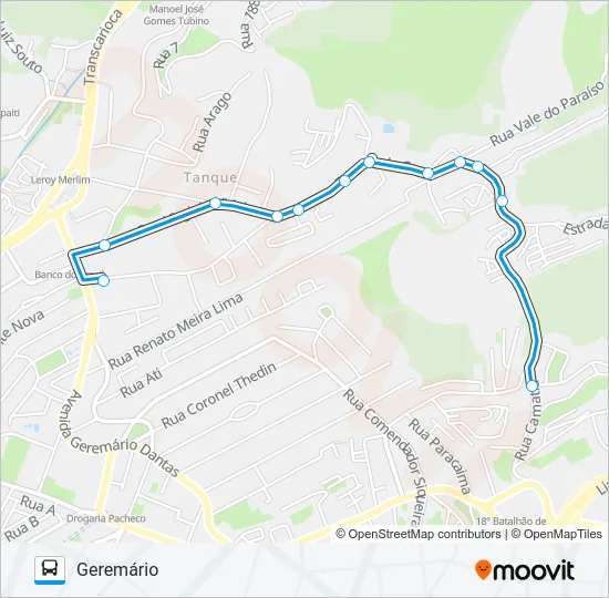 859 Bus Line Map