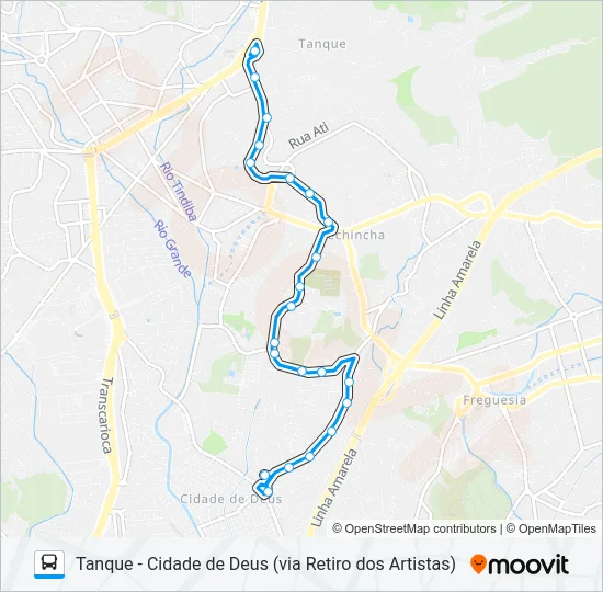 953 Bus Line Map