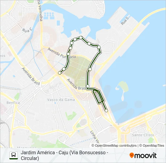 906 Bus Line Map