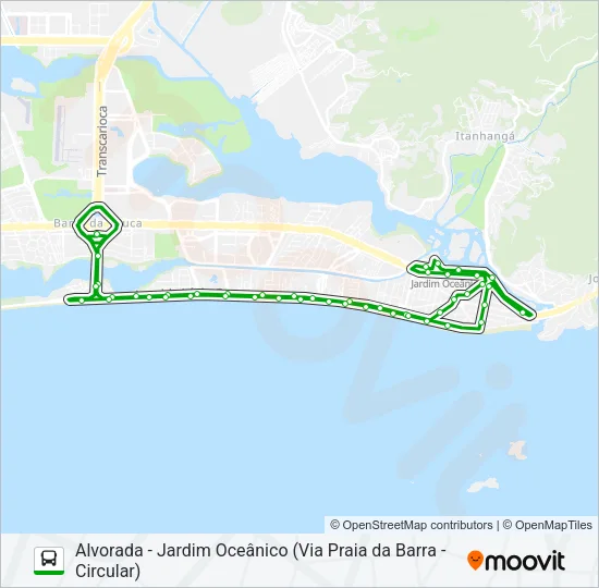 805 Bus Line Map