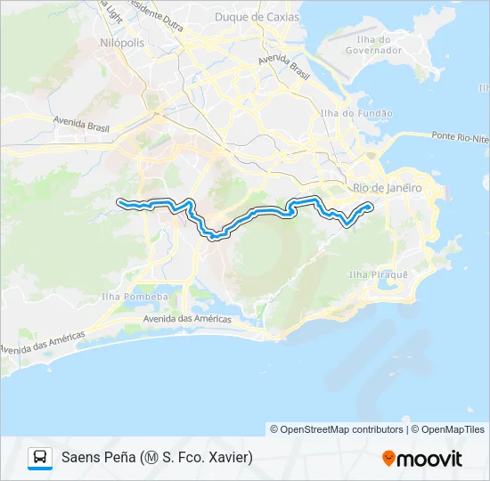 601 Bus Line Map