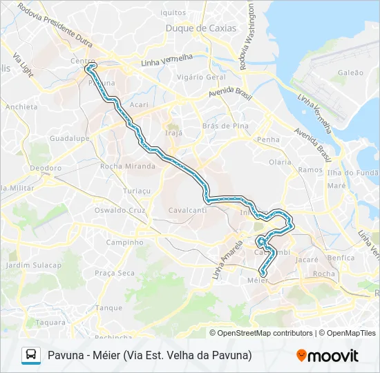 687 Bus Line Map