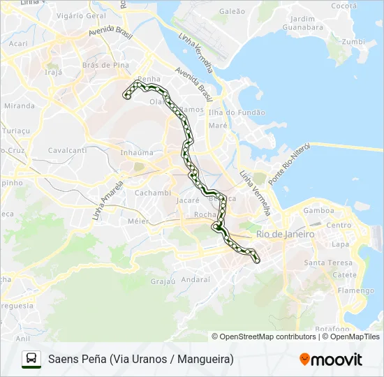621 Bus Line Map