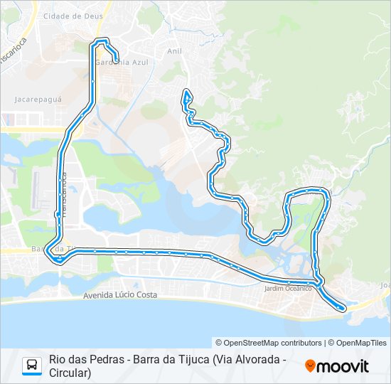 863 bus Line Map