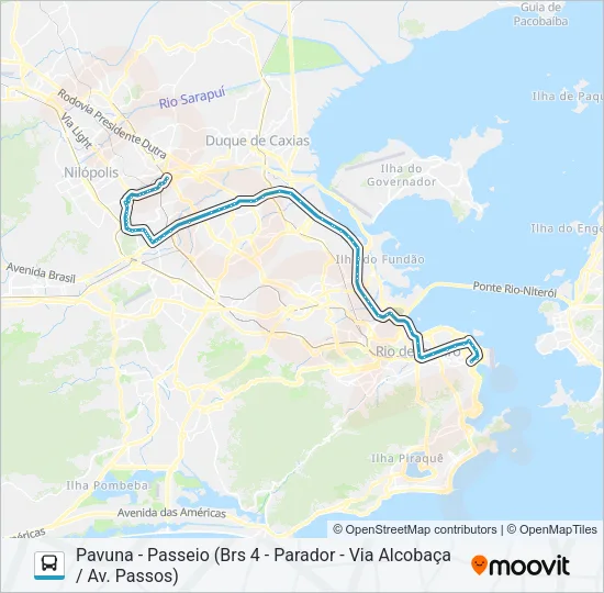 399 Bus Line Map