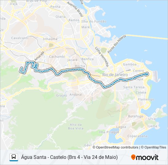 Mapa da linha 239 de ônibus