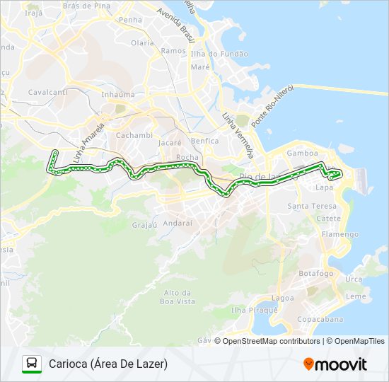 Mapa da linha 249 de ônibus