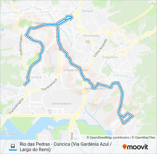 861 Bus Line Map