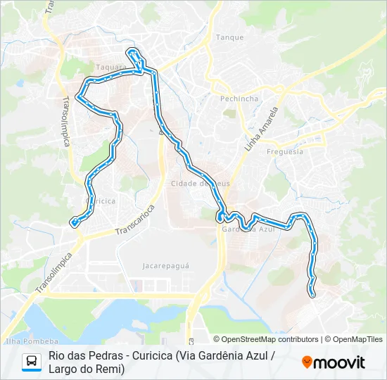 861 Bus Line Map