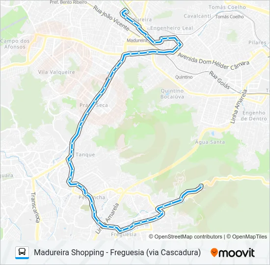 766 Bus Line Map