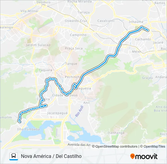 611 Bus Line Map