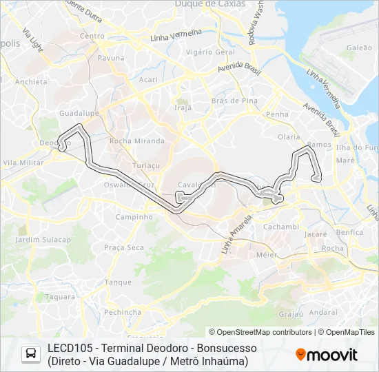 908 Bus Line Map