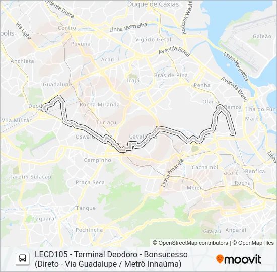 908 Bus Line Map
