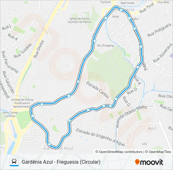 829 Bus Line Map