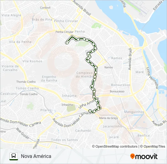 628 Bus Line Map