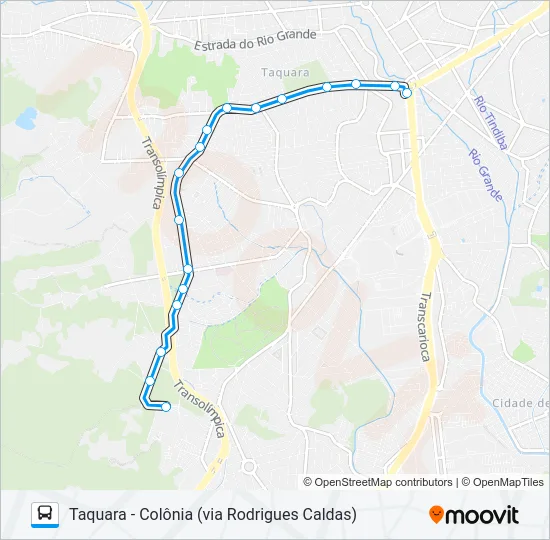 831 Bus Line Map