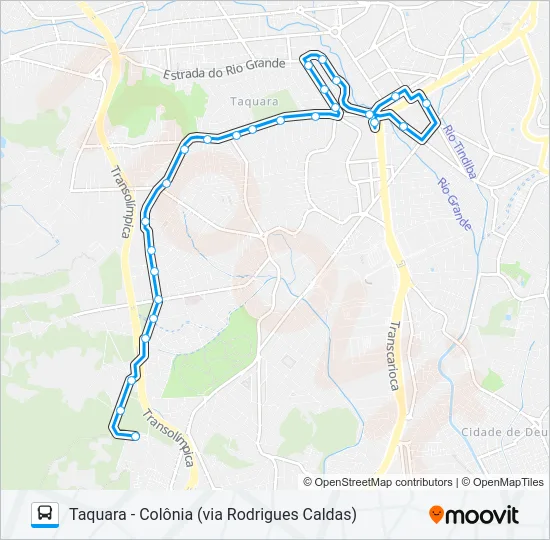831 Bus Line Map