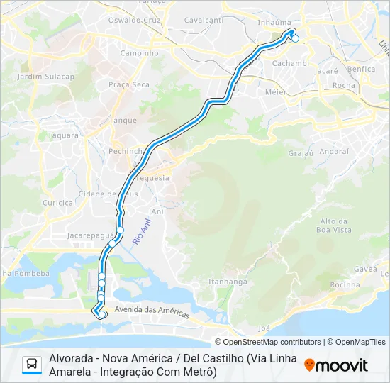 614 Bus Line Map