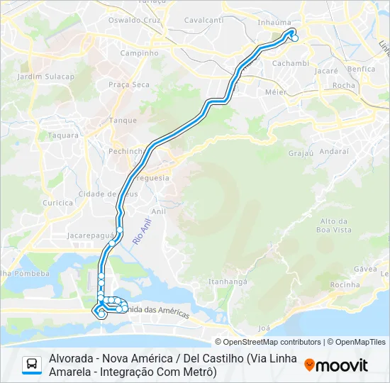 614 Bus Line Map