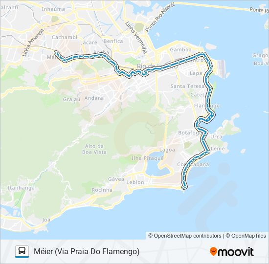 455 bus Line Map