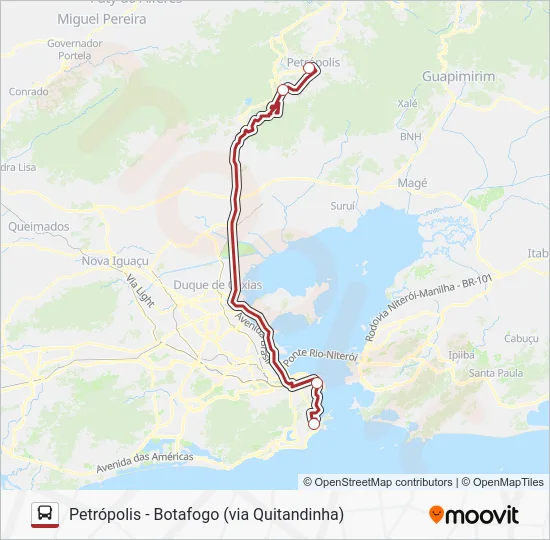 EXECUTIVO Bus Line Map