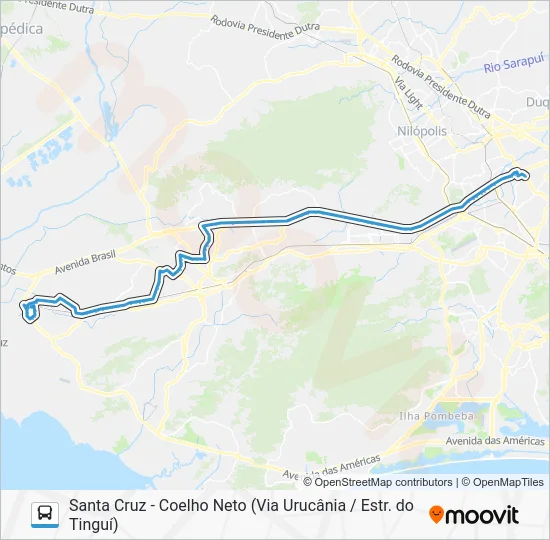 753 Bus Line Map