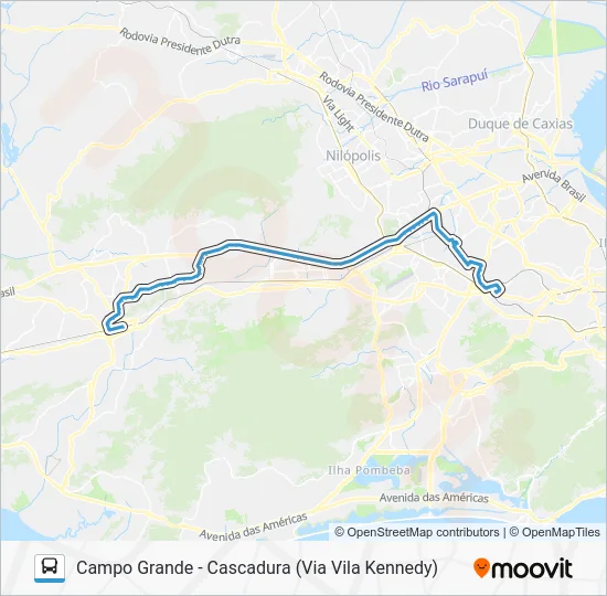 790 Bus Line Map