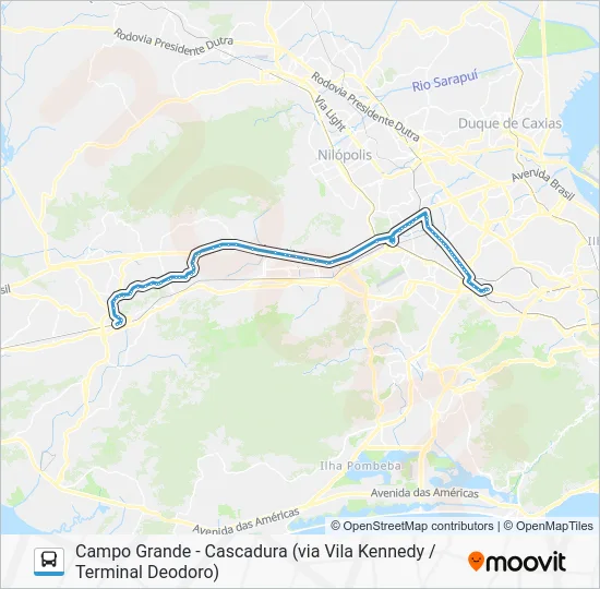 SN 790 Bus Line Map