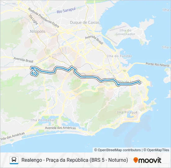 SN 383 Bus Line Map