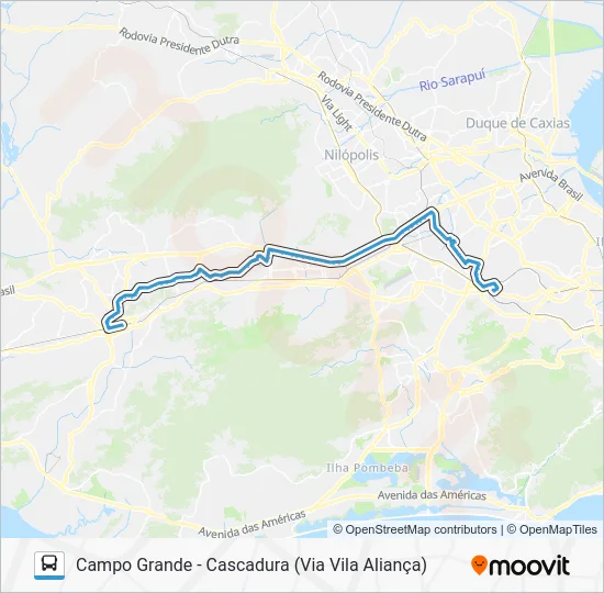 SV 790 Bus Line Map