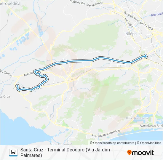 754 Bus Line Map