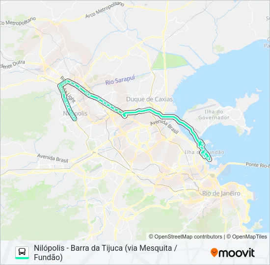 420T Bus Line Map