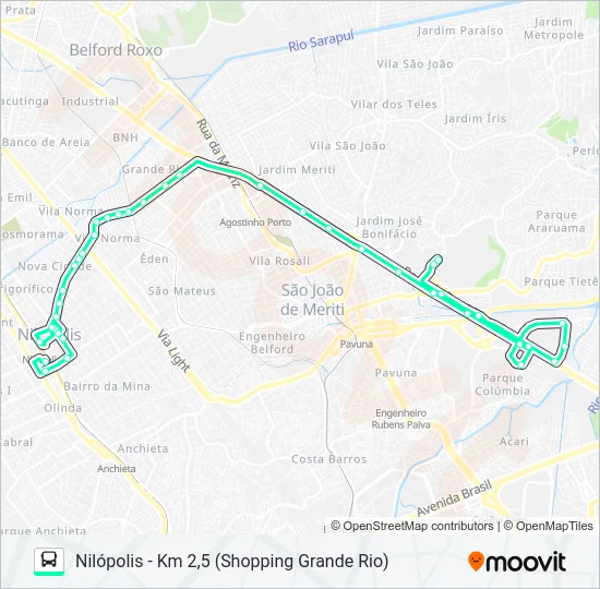 516I Bus Line Map