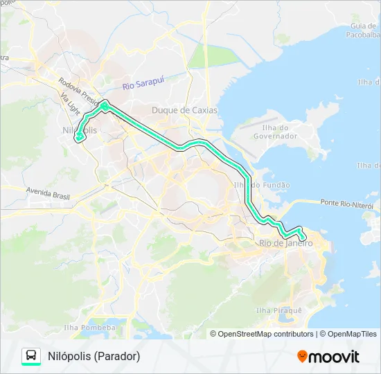 129B Bus Line Map