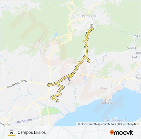 411 Bus Line Map