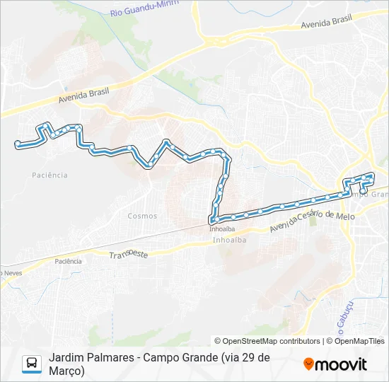 893 Bus Line Map