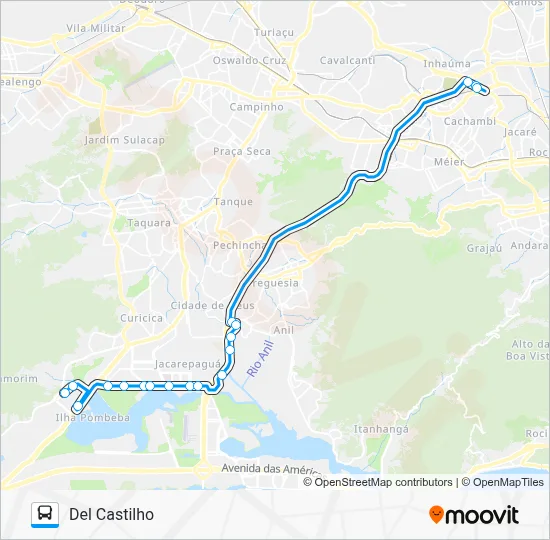 SPA 613 Bus Line Map