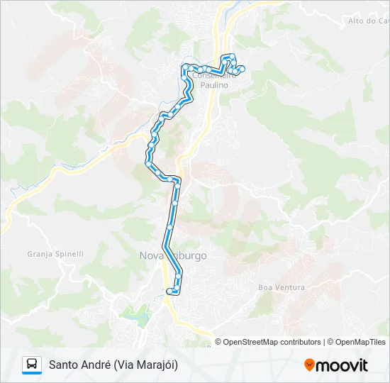 18-B Bus Line Map