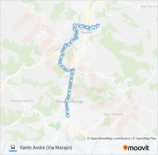 18-B Bus Line Map