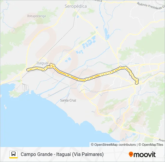458S Bus Line Map