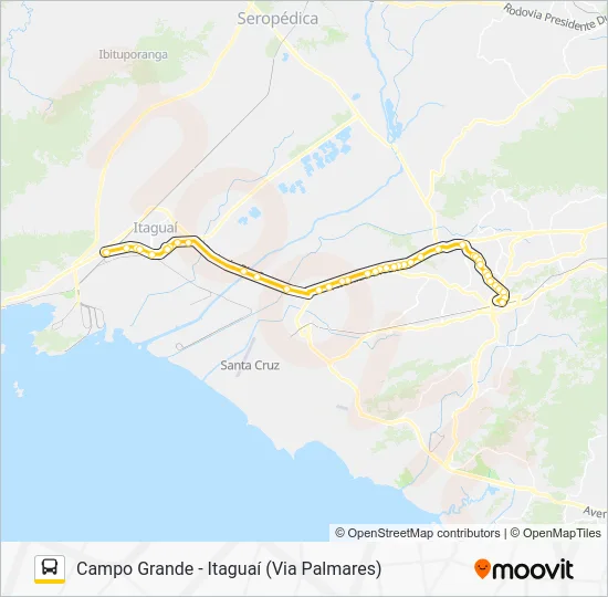 458S Bus Line Map