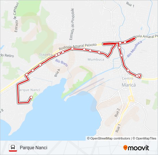 E13 Bus Line Map