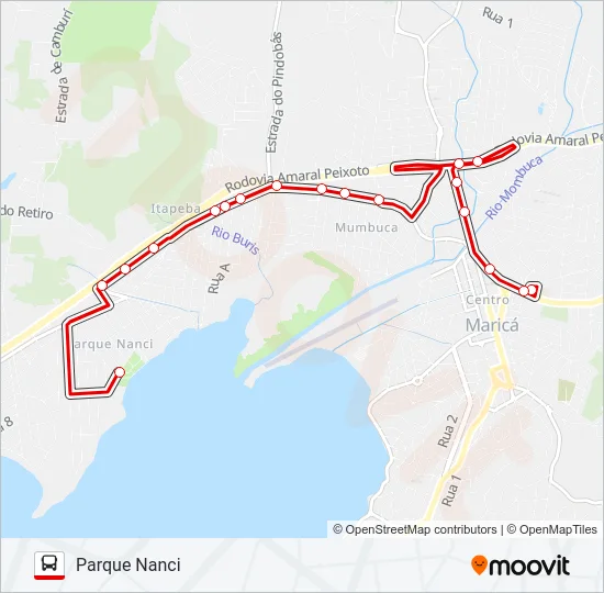 E13 Bus Line Map