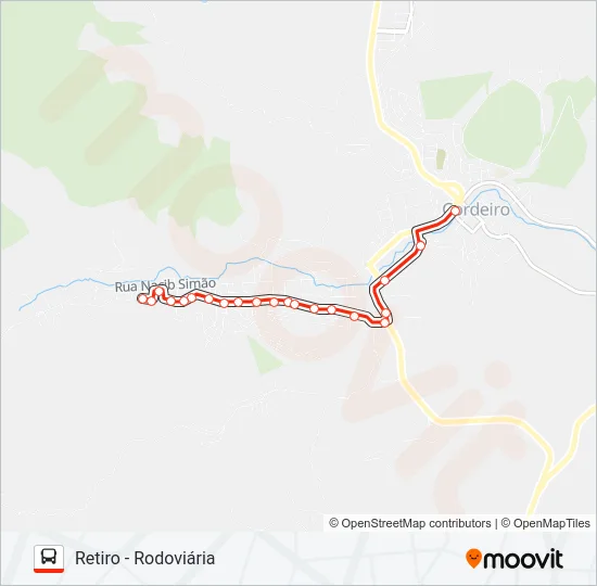 RETIRO - RODOVIÁRIA Bus Line Map