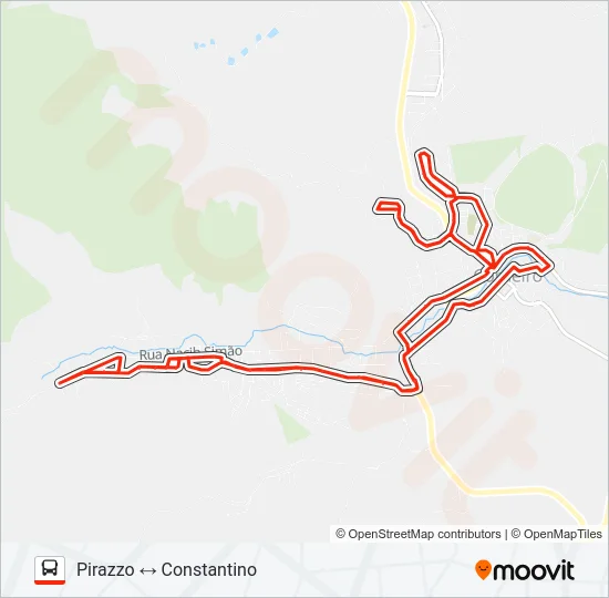 PIRAZZO - CONSTANTINO Bus Line Map