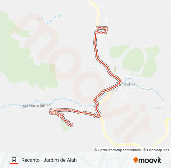 RECANTO - JARDIM DE ALAH Bus Line Map