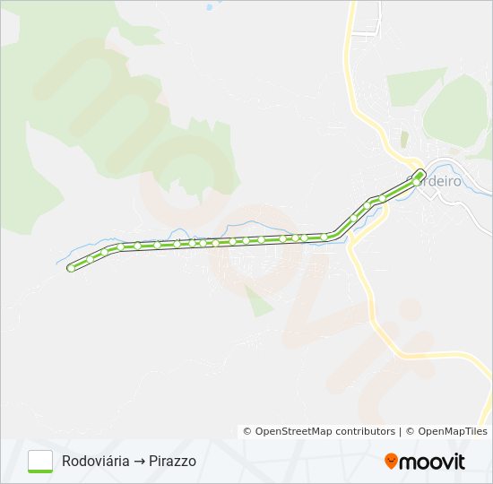 Mapa da linha PIRAZZO - CAMPANATI de ônibus